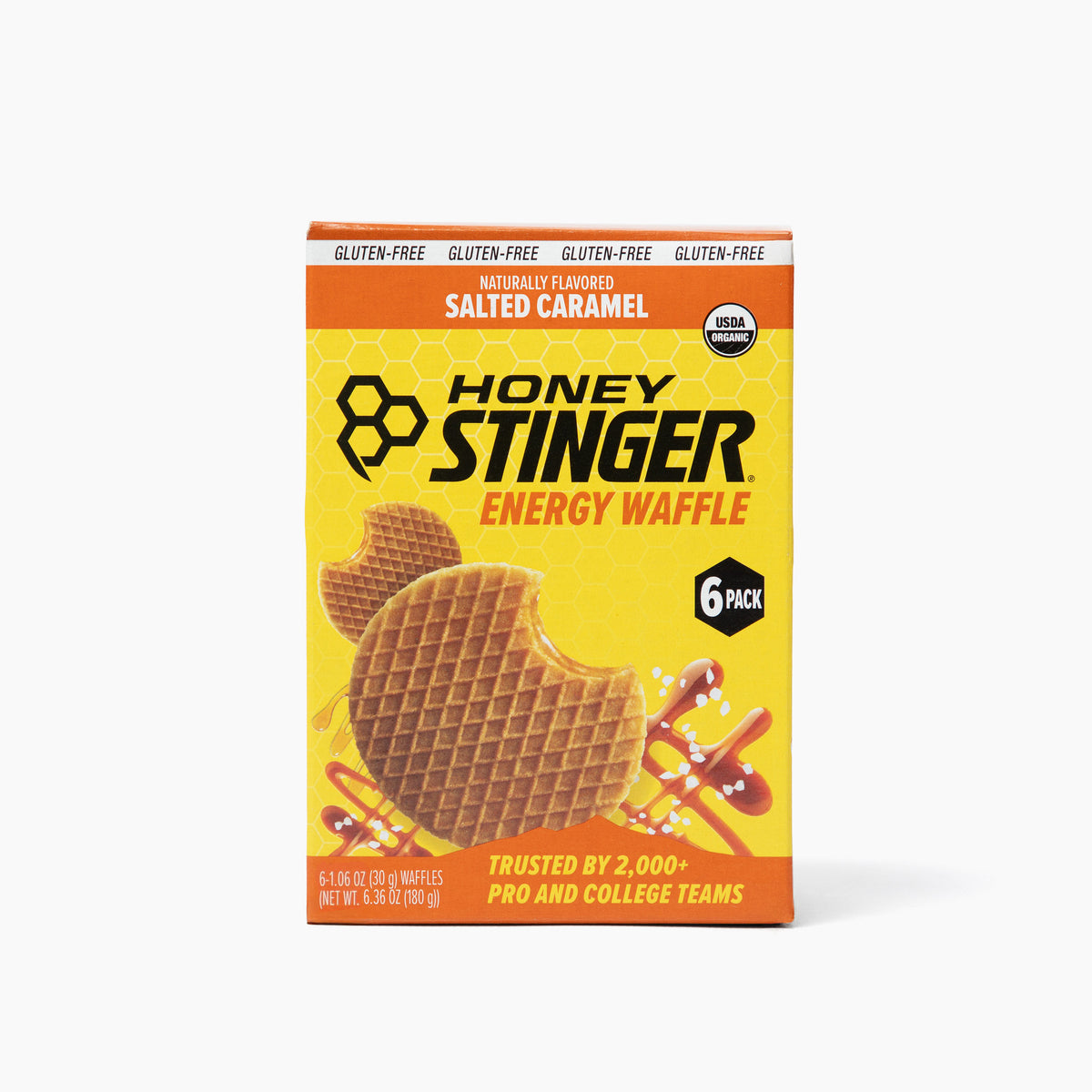 Honey Stinger Organic Gluten-Free Salted Caramel (Pack of 6)